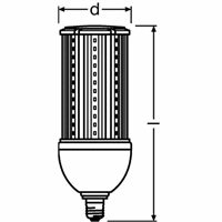 Ledvance HQLLED4000 36W/840 220-240VCLE27FS1